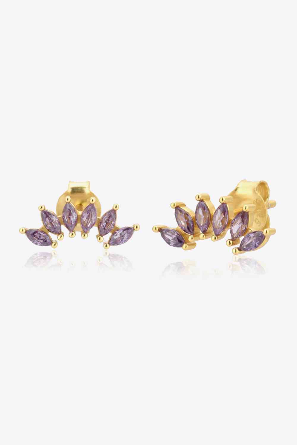 Zircon 925 Sterling Silver Stud Earrings